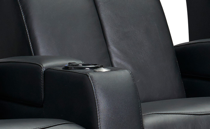 Zinea Cinema Seat Queen - row of 1 Seat - Real Premium Leather - Electrical  adjustability - LED cupholder - Ambience lighting - available immediately