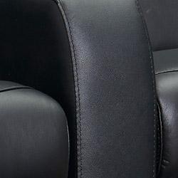 Zinea Kinosessel Emperor two tone - 3 Sitzer Loveseat links - Premiumleder  - elektrisch verstellbar - LED Becherhalter - Ambientebeleuchtung -  elektrische Lendenwirbelstütze - verstellbare Kopfstütze - sofort lieferbar
